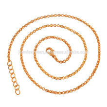 Beautiful 18K Gold Plated Brass Chain in 20 Inch Length for Simple Gift